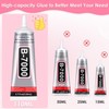 B-7000 Rhinestones Craft Glue, 110ML Clear Adhesive with Precision Tips