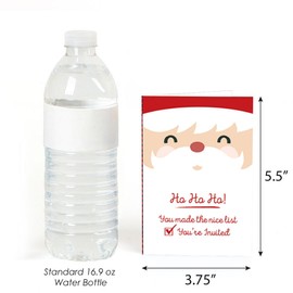 Jolly Santa - Christmas Party Fill-in Invitations (8 count)