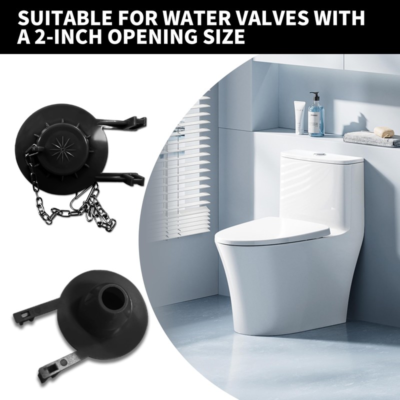Universal 2-Inch Toilet Flapper Replacement Kit, Long-Lasting Silicone Seal Toilet