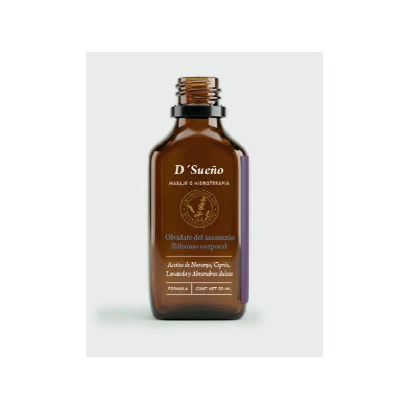 D'Sueño Bálsamo Corporal Aromático, Aceites de Naranja, Ciprés, Lavanda y
