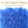 Small-Medium Cobalt Blue Sea Glass Pieces for Crafts & Decor