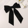 Velvet Hair Bow Clips for Women Girls Black Bows Hair