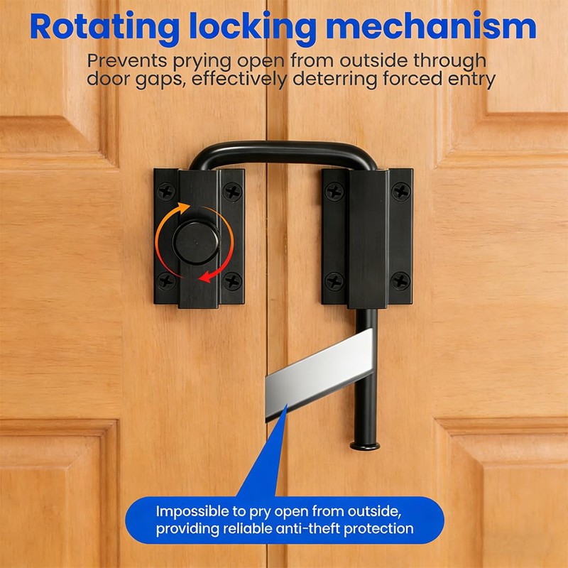 Door Loop Lock Sliding Door Latch Double Door Hook Lock