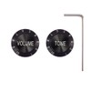 Dopro Set Screw 1/4" Universal Metal Guitar Bass Potentiometer Knobs