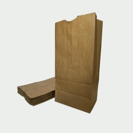 Lunch Paper Bags Brown 4lb Recyclable Kraft Sack Paper Snack Bags Multipurpose Disposable Perfect for Shopping and Grocery Bags for Food Storage & Packing 30 Pack