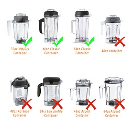 EastFune Dry Grains Blade Assembly Replacement for Vitamix Blenders 32oz 64oz Container, replace Classic 4500 5000 5200 6000 and Pro 200 500 Blade etc, designed for Grains Grinding