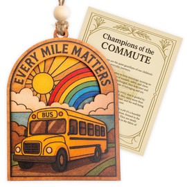 Kingduhu Bus Driver Appreciation Gift – Meaningful Appreciation Ornament, Thank You Keepsake for School Bus Driver, Holiday, Birthday or Retirement Gift, Ready to Hang