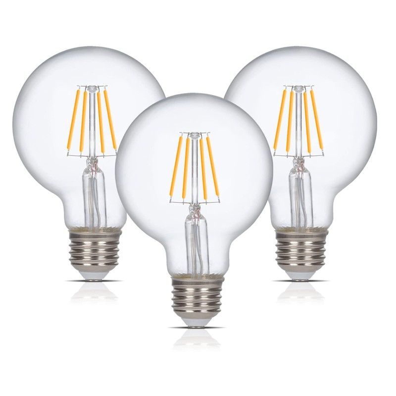 Simba Lighting LED Edison Vintage Vanity Globe Filament G25 (G80)