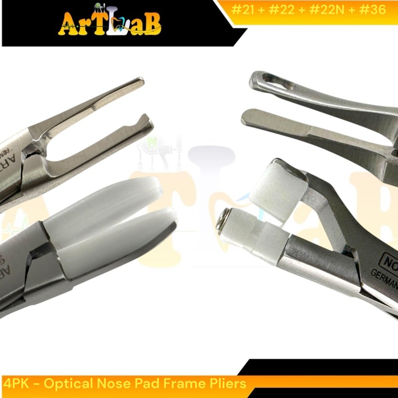 Optical Pliers for Adjusting Eyeglasses, Nose Pad Applicator Pliers, Arm