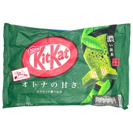 Nestle Kitkat Mini Bar (10 Pieces) 136g ((Pack of 3), Matcha)