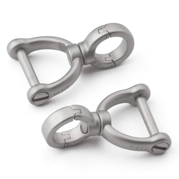 TISUR D-Rings with Screw Shackle Horseshoe U Shape Key Ring
