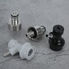 2Pcs Stainless Steel Carbonation Cap with 2Pcs Barb Ball Lock