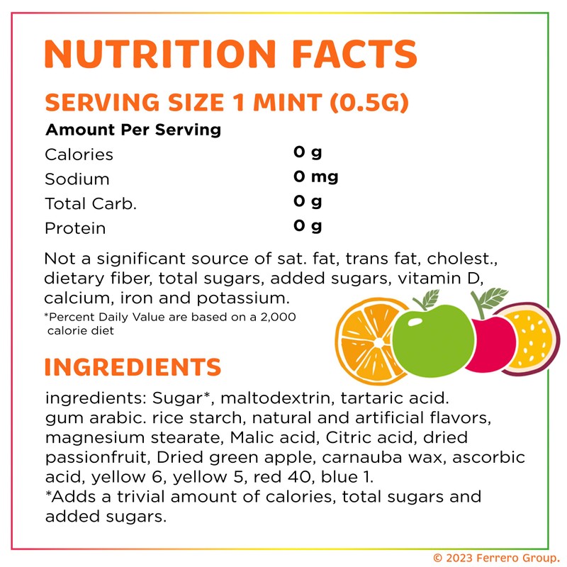 Tic Tac Bulk Resealable Refill Bag, Fruit Adventure Mints, On-The-Go