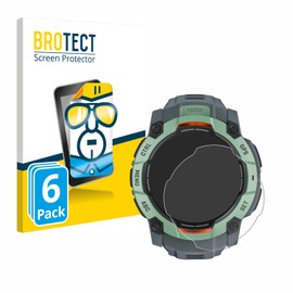 BROTECT Screen Protector for Garmin Instinct 3 AMOLED 45 mm Ultra Clear Pack of 6