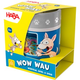 HABA Wow Wau - Funny Dog Yatzy Dice Cup Game from 5 Years - Simple Rules for Quick Fun - Perfect for on the Go - 2010889001