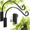 Lifyzoon Heavy Duty Plant Hanger Bracket - Outdoor Hand-Forged Hanging
