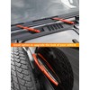 Savadicar 3-Piece Orange Windshield & Rear Wiper Trim Set for
