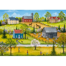 Pierre Belvédère • 1000-Piece Puzzle • S. Mark: Green Pastures • 68 x 48 cm • World-Class Artists Collection • Jigsaw Family Puzzle Table Game • 671142