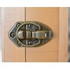 trust4care 3-Pack Antique Brass Hasp and Staple Locks for Sauna
