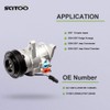 SCITOO AC Compressor Compatible with 2006-2007 for Jeep Commander 2004-2007