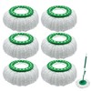 6 Pack Mop Head Replacement for Libman Tornado Spin Mop