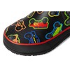Bogs Kids Rainboot Rain Boot, Black Multi, 4 US Unisex