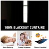 H.VERSAILTEX 100% Blackout Curtains 84 inches Long Light Blocking Drapes