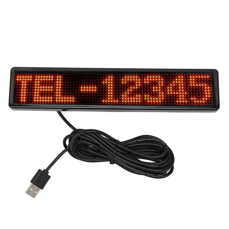 LED Matrix Panel 12x72 Dots Bluetooth APP Control Programmable Scrolling