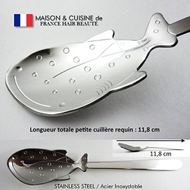 Shark spoon sea universe covered table, shark design fork, stainless steel spoon, high quality stainless steel. Can help children eat with pleasure (not under 36 months).