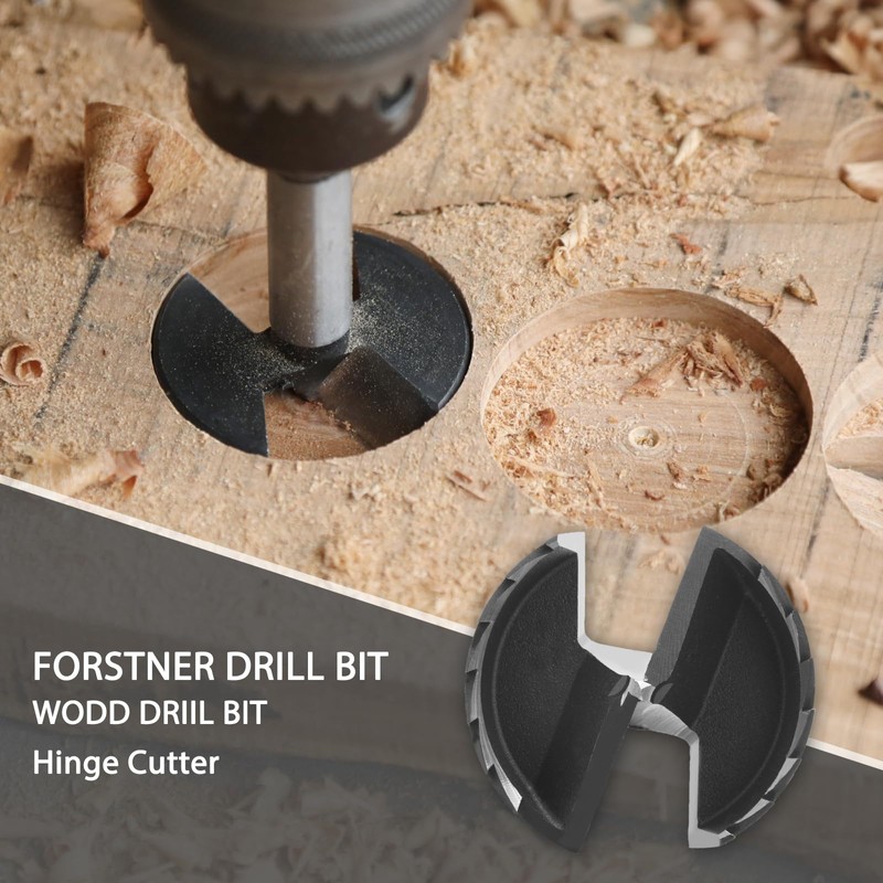 NIBBLAX 38mm Forstner Drill Bit for Woodworking, 1-1/2 Inch Forstner