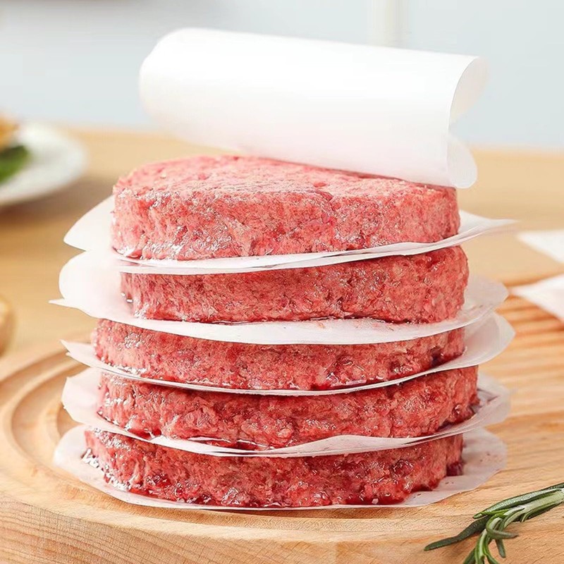 BurgerPaper 2000pcs, Non Stick Hamburger Patty Paper, 4.5" Round Parchment