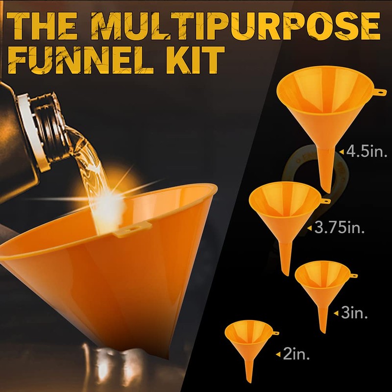 ELEAD No-Spill Coolant Funnel Kit - 19-Piece Radiator Funnel burping