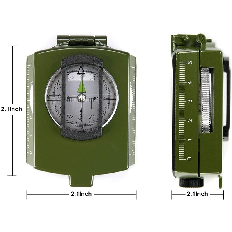 Hiking Compass, Military Compass Tactical Survival Navigation Compass Multifunctional Waterproof