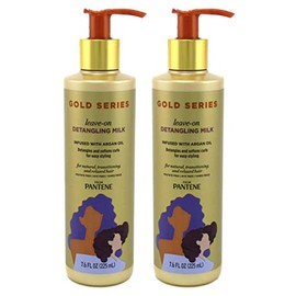 Pantene Gold Series Leave-In Detangling Milk 7.6 Ounce (Pack of 2)