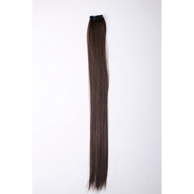 WIG ME UP - YZF-P1S18-4/12 Clip-In Extension Strands Straight Brown