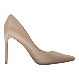 NINE WEST Women's Tatiana Dress Pump, Natural Leather, 6.5 Wide