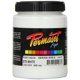 Permaset Aqua 300ml Fabric Printing Ink - Standard White