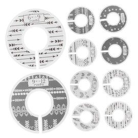 Separadores de guardarropa para ropa de bebé - 8 separadores de edad para tallas de ropa de bebé (recién nacidos a 24 meses) - Separadores de ropa de bebé bohemios y organizador de guardarropa para habitación de niños