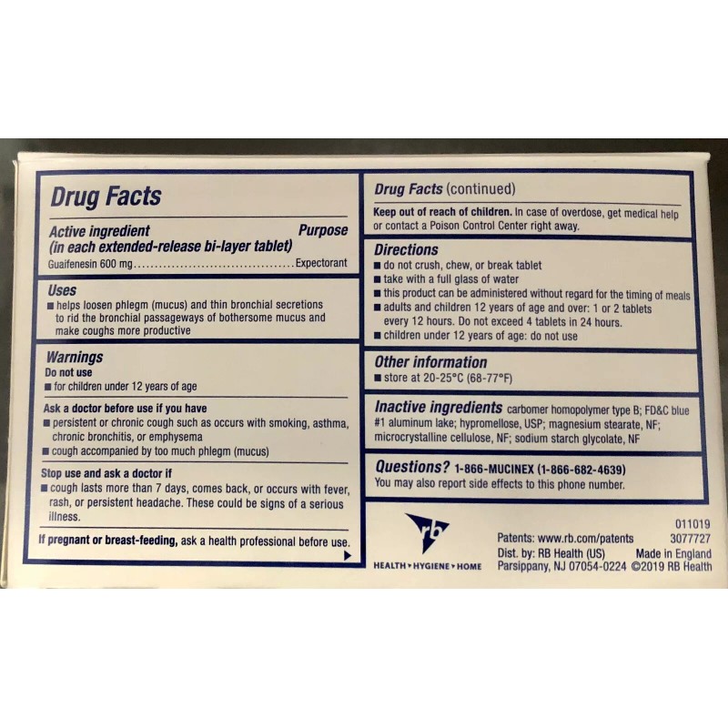 Mucinex 12 HR Chest Congestion Expectorant -24 Single Dose Travel