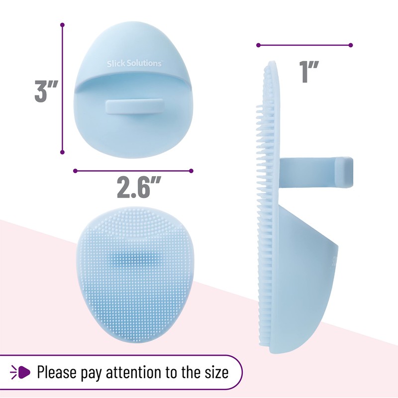 Slick- Silicone Facial Cleansing Brush, 4 Pack, Silicone Face Scrubber