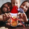 Hicarer 16 Set Christmas Plastic Mason Jars and Mini Santa