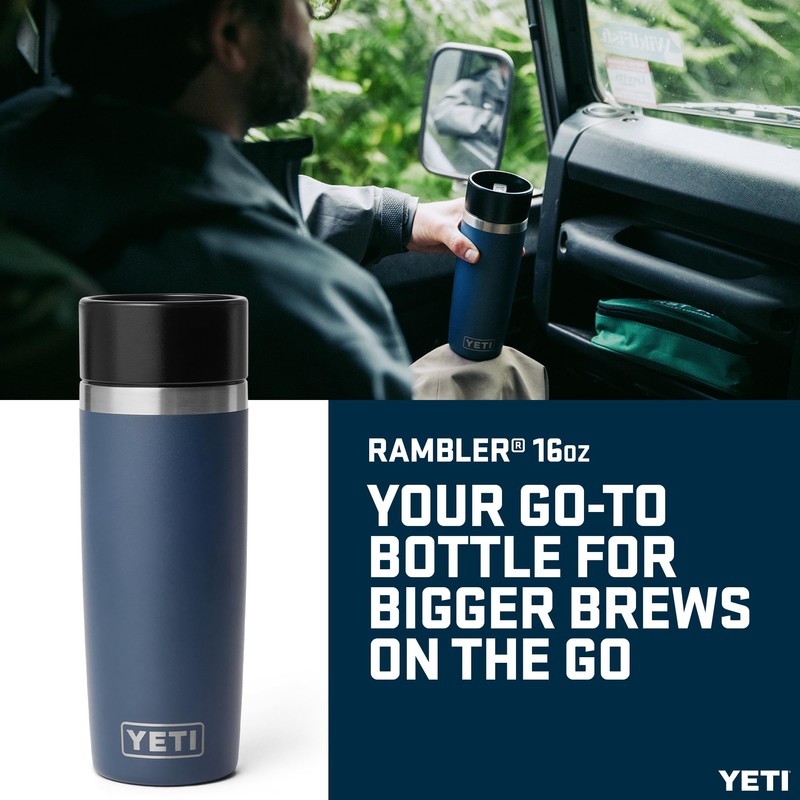 YETI Rambler 16 oz (473 ml) Travel Bottle (Navy) –