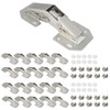 REDYA 20-Pack Hidden Hinges for Cabinet Doors Frameless Cabinet Hinges