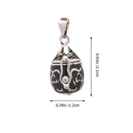 Generic Brass Teardrop Necklace Open Photo Lockets Phase Box Memorial Souvenir Urn Keepsake Jewelry Black, Copper