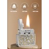 Ambrogio.L Trench Oil Lighter, Vintage Refillable Lighter Brass, Retro Soft
