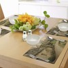 Ambesonne European Place Mats Set of 4, British Town with