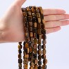 Natural Large Yellow Tiger Eye Cube Stone Beads 8x11mm 38cm/str