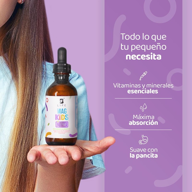 B Life Citrato de Magnesio Niños de 60 ml Sabor
