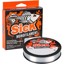 Berkley Sick Nylon Fishing Line - Monofilament Fishing Line with Low Stretch Low Twist, Abrasion Resistant and Perfect for Freshwater or Sea Fishing, Colorless