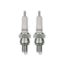 2 x spark plug C8HSA spark plugs set of 2 suitable for motorcycle/scooter compatible with Z6 Z9Y stk 889 4009 5384 IUF24 U24FB U24FS U24FS-C U24FS-L U24FS-U U24FSL U24FSR-U U24FSU stk 400 st9 US
